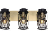 Varaluz - 612650 - Three Light Bath - Harlequin - Warm Bronze/Gold