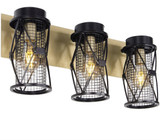 Varaluz - 612650 - Three Light Bath - Harlequin - Warm Bronze/Gold