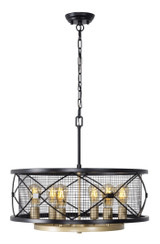 Varaluz - 612620 - Six Light Pendant - Harlequin - Warm Bronze/Gold