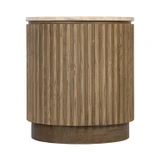 Varaluz - 511TA18A - Side Table - Donovan - Harvest Oak/Mushroom Oak