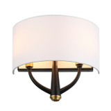 Varaluz - 503W02BLSB - Two Light Wall Sconce - Patchwork - Black/Satin Brass