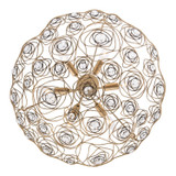 Varaluz - 500P06HGOB - Six Light Pendant - Ethereal Rose - Havana Gold Ombre