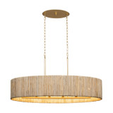 Varaluz - 391N06FG - Six Light Linear Pendant - Jacob's Ladder - French Gold