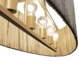 Varaluz - 391N06FG - Six Light Linear Pendant - Jacob's Ladder - French Gold