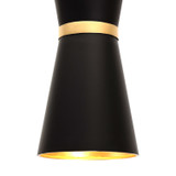 Varaluz - 390P02MBFG - Two Light Pendant - Mad Hatter - Matte Black/French Gold