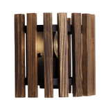 Varaluz - 387W01MBW - One Light Wall Sconce - Suratto - Matte Black/Medium Walnut
