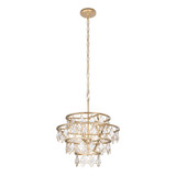Varaluz - 386C04FG - Four Light Chandelier - Fleur - French Gold