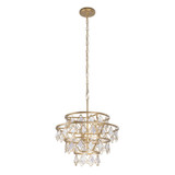 Varaluz - 386C04FG - Four Light Chandelier - Fleur - French Gold