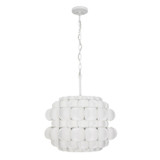 Varaluz - 382P03MW - Three Light Pendant - Swoon - Matte White