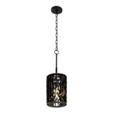 Varaluz - 380M01MBFG - One Light Mini Pendant - Estela - Matte Black/French Gold