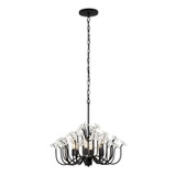 Varaluz - 378C06MB - Six Light Chandelier - Wildflower - Matte Black