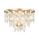 Varaluz - 377S04FG - Four Light Semi-Flush Mount - Kalani - French Gold