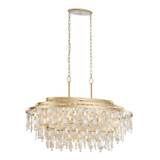 Varaluz - 377N09FG - Nine Light Linear Pendant - Kalani - French Gold