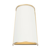 Varaluz - 364W02MWFG - Two Light Wall Sconce - Coco - Matte White/French Gold