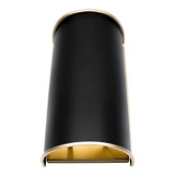 Varaluz - 364W02MBFG - Two Light Wall Sconce - Coco - Matte Black/French Gold