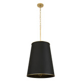 Varaluz - 364F09MBFG - Nine Light Foyer Pendant - Coco - Matte Black/French Gold