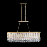 Varaluz - 359N06HG - Six Light Linear Pendant - Lafayette - Havana Gold