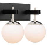 Varaluz - 352B04BLPN - Four Light Bath - Allie - Black/Polished Nickel
