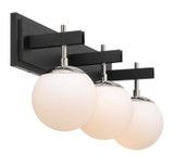 Varaluz - 352B03BLPN - Three Light Bath - Allie - Black/Polished Nickel