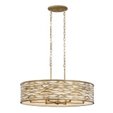 Varaluz - 348N06HG - Six Light Pendant - Kato - Havana Gold