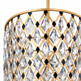 Varaluz - 345N08FGMB - Eight Light Linear Pendant - Windsor - French Gold/Matte Black