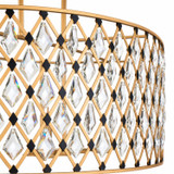 Varaluz - 345N08FGMB - Eight Light Linear Pendant - Windsor - French Gold/Matte Black
