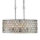 Varaluz - 345N08CBHG - Eight Light Pendant - Windsor - Carbon/Havana Gold