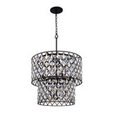 Varaluz - 345C07CBHG - Seven Light Chandelier - Windsor - Carbon/Havana Gold