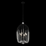 Varaluz - 343F06MB - Six Light Pendant - Voliere - Matte Black