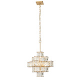 Varaluz - 329P06CG - Six Light Pendant - Cubic - Calypso Gold