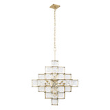 Varaluz - 329C06CG - Six Light Chandelier - Cubic - Calypso Gold