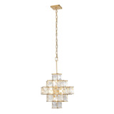 Varaluz - 329C06CG - Six Light Chandelier - Cubic - Calypso Gold