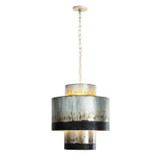 Varaluz - 323F04OG - Four Light Pendant - Cannery - Ombre Galvanized