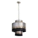 Varaluz - 323F04OG - Four Light Pendant - Cannery - Ombre Galvanized