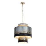 Varaluz - 323F04OG - Four Light Pendant - Cannery - Ombre Galvanized