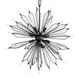 Varaluz - 311P12CB - 12 Light Pendant - Orbital - Carbon