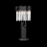 Varaluz - 309T03MBFG - Three Light Table Lamp - Matrix - Matte Black/French Gold