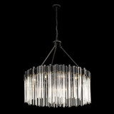Varaluz - 309P12MBFG - 12 Light Pendant - Matrix - Matte Black/French Gold