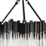 Varaluz - 309P10MBFG - Ten Light Pendant - Matrix - Matte Black/French Gold