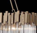 Varaluz - 309N08HG - Eight Light Linear Pendant - Matrix - Havana Gold