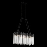 Varaluz - 309N06MBFG - Six Light Linear Pendant - Matrix - Matte Black/French Gold