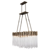 Varaluz - 309N06HG - Six Light Linear Pendant - Matrix - Havana Gold