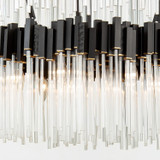 Varaluz - 309C14MBFG - 14 Light Chandelier - Matrix - Matte Black/French Gold