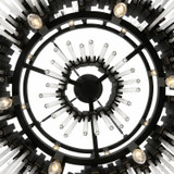 Varaluz - 309C14MBFG - 14 Light Chandelier - Matrix - Matte Black/French Gold