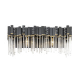 Varaluz - 309B02MBFG - Two Light Bath - Matrix - Matte Black/French Gold