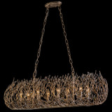 Varaluz - 271N08GD - Eight Light Linear Pendant - Bask - Gold Dust