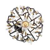 Varaluz - 271M01MBFG - One Light Mini Pendant - Bask - Matte Black/French Gold