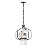 Varaluz - 270P04OX - Four Light Pendant - Barcelona - Onyx