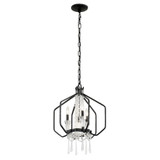 Varaluz - 270P04OX - Four Light Pendant - Barcelona - Onyx