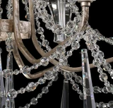 Varaluz - 270C09TR - Nine Light Chandelier - Barcelona - Transcend Silver